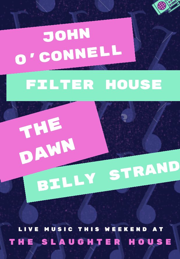 TheSlaughterH's tweet photo. Some boss live music coming up this weekend!
Fri - 6pm @johnpig
Fri - 10pm #FilterHouse
Sat - 10pm @TheDawnUK
Sun - 8pm #BillyStrand
Come down and #supportlocallivemusic!
.
.
#liverpool #bands #singers #weekendvibes #supportyourlocalpub #nightout https://t.co/kCJOD3DkiO
