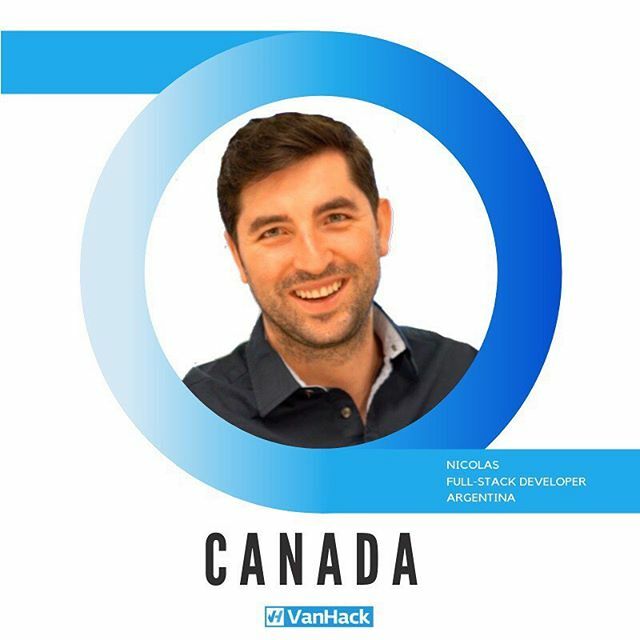 GoVanHack's tweet photo. 🥇ANOTHER VANHACKER HIRED! Nicolas is a Full Stack Developer from Argentina who relocated to Canada! 🎥 check his success case video at https://t.co/qlFeIDo6sj #wehacktogether #govanhack #bethenextvanhackerhired https://t.co/Hmq2qPWWx0