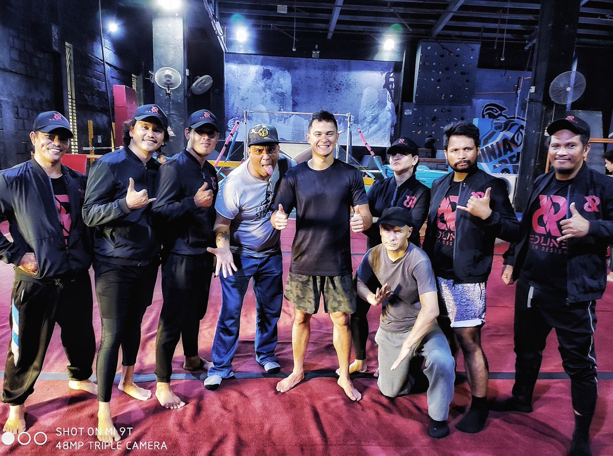 _DiploMatts_'s tweet photo. Matteo Guidicelli training spear headed by Redline action director Sonny Sison with Redline Stunt Crew and friend Shaun Charney.
#Redlineactiondesign #NinjaAcademy #MatteoGuidicelli
©️📸 https://t.co/Q1SA4s7ruO