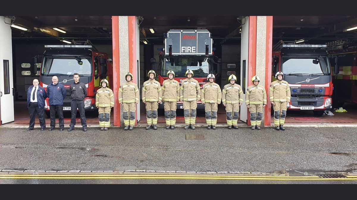 Today Red Watch &amp; staff at High Wycombe observed a minute's silence at 12 noon in memory of <a href="/mawwfire/">Tân CGC / MAWW Fire</a> Firefighter Josh Gardener, who tragically lost his life while on duty last week