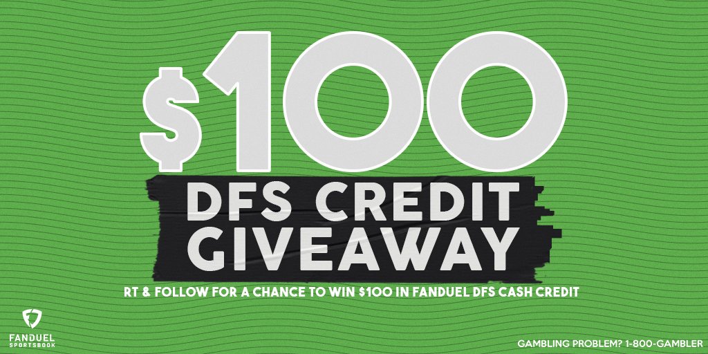 🚨 GIVEAWAY 🚨

You could win $100 in <a href="/FanDuel/">FanDuel</a> DFS Cash Credit 🤑

To enter:

① RT
② FOLLOW: <a href="/FDSportsbook/">FanDuel Sportsbook</a>
③ REPLY with the NFL player you think is a LOCK to score a TD in Week 4 🔒

One random winner will be chosen on Sunday September 29th!

Rules: go.fanduel.com/Mxvn64