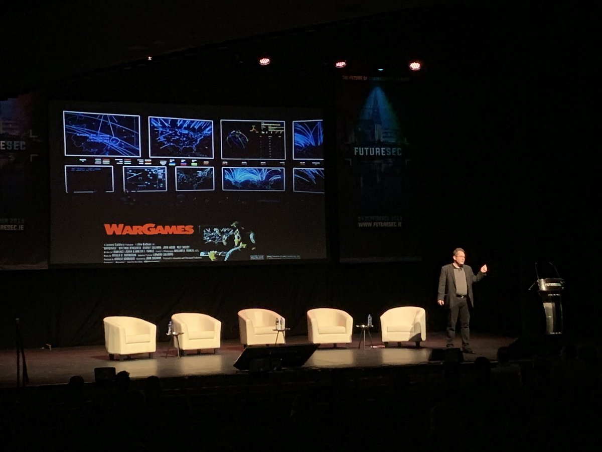 smarttech247's tweet photo. Our CTO Andy Grzess is now closing today's event with a great presentation on how cybersecurity has become a war zone globally #FutureSec19 https://t.co/yeKG1a9lVH