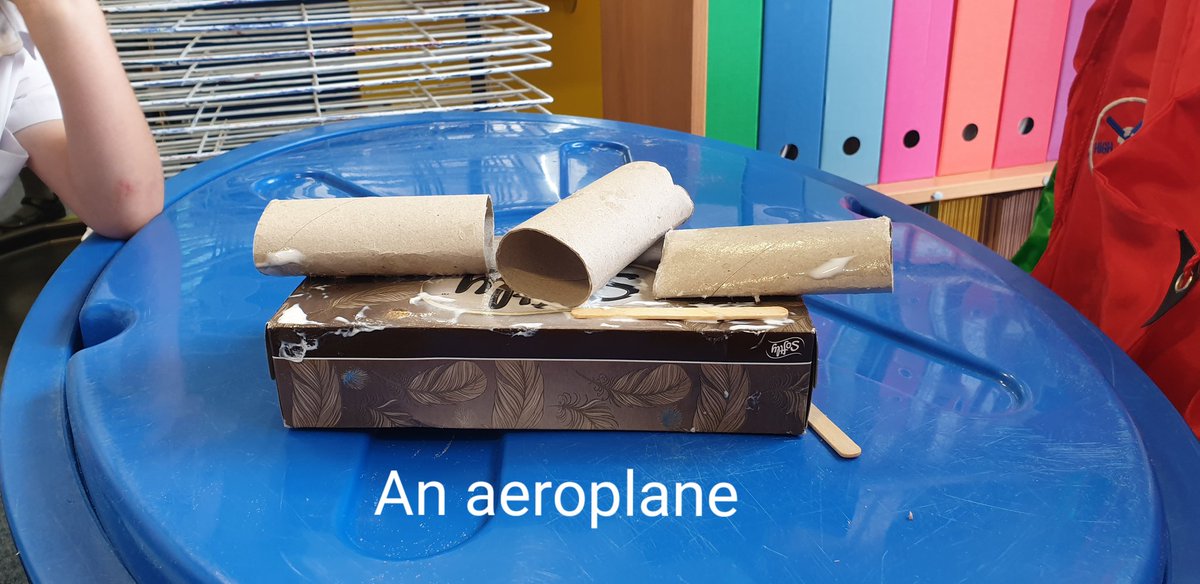 HighMillPrimary's tweet image. It&apos;s National Recycle Week. Primary 1 have been getting very creative and have been making types of transport using junk #aiminghigh #itsslc #RecycleWeek2019