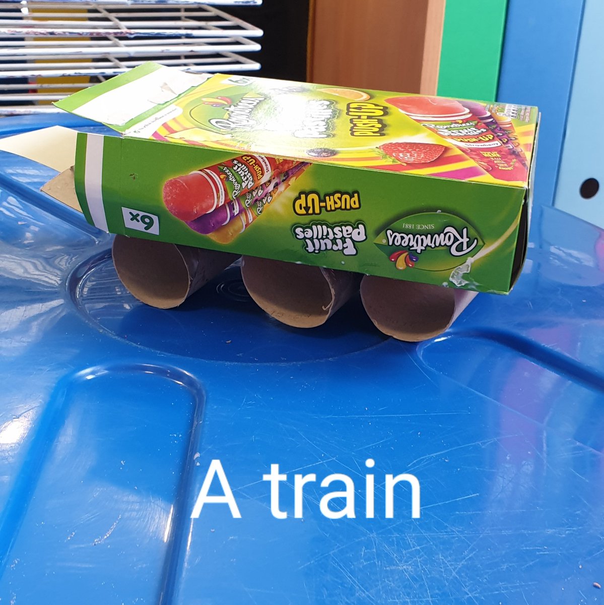 HighMillPrimary's tweet image. It&apos;s National Recycle Week. Primary 1 have been getting very creative and have been making types of transport using junk #aiminghigh #itsslc #RecycleWeek2019