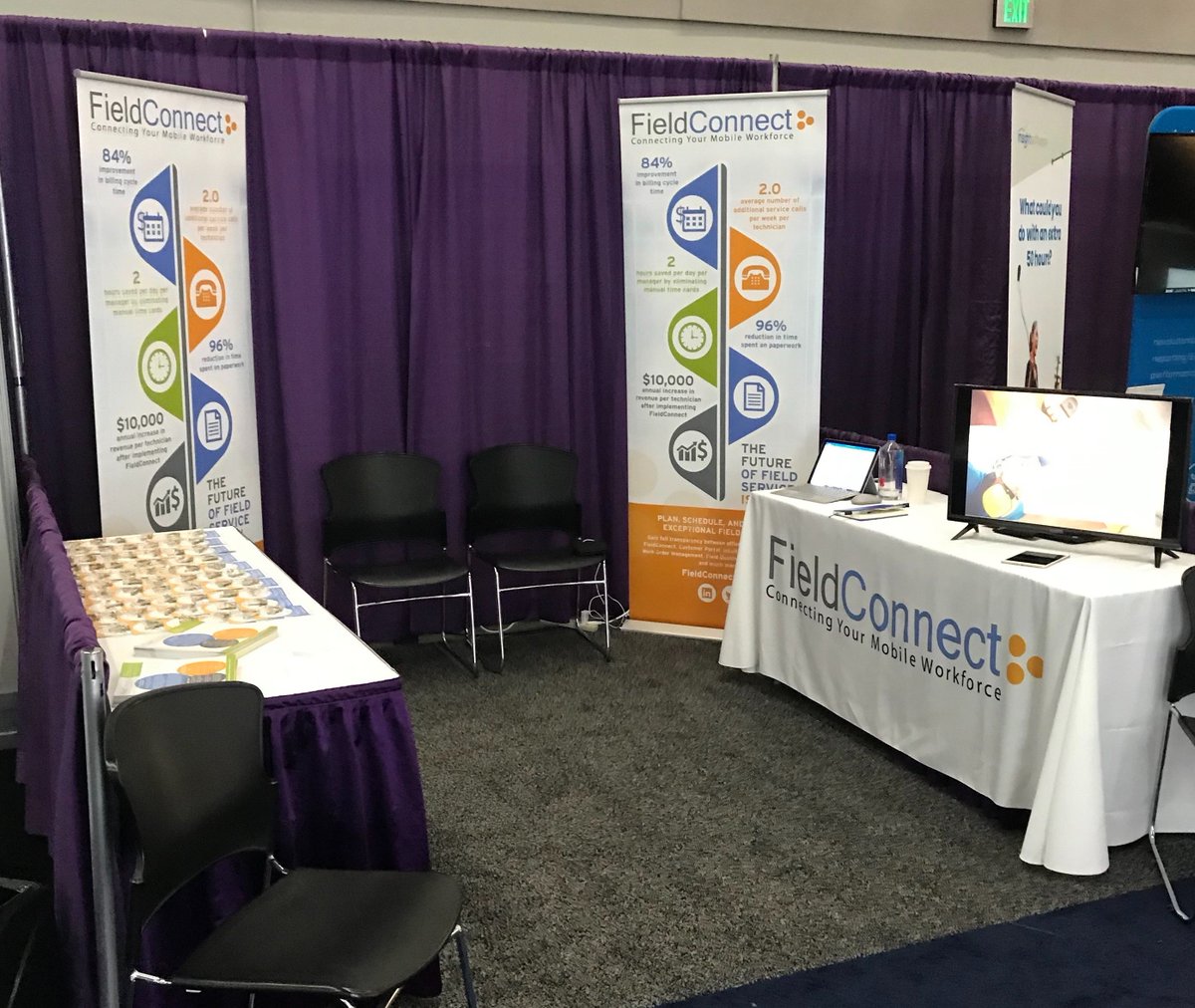 fieldconnect's tweet photo. We're here at Viewpoint Collaborate 2019 and ready to talk about integrated field service for Vista and Spectrum! Booth 608. #vpcollaborate2019 #viewpoint #viewpointcollaborate #fieldservice #tightintegration https://t.co/UGBLrG3Dtc