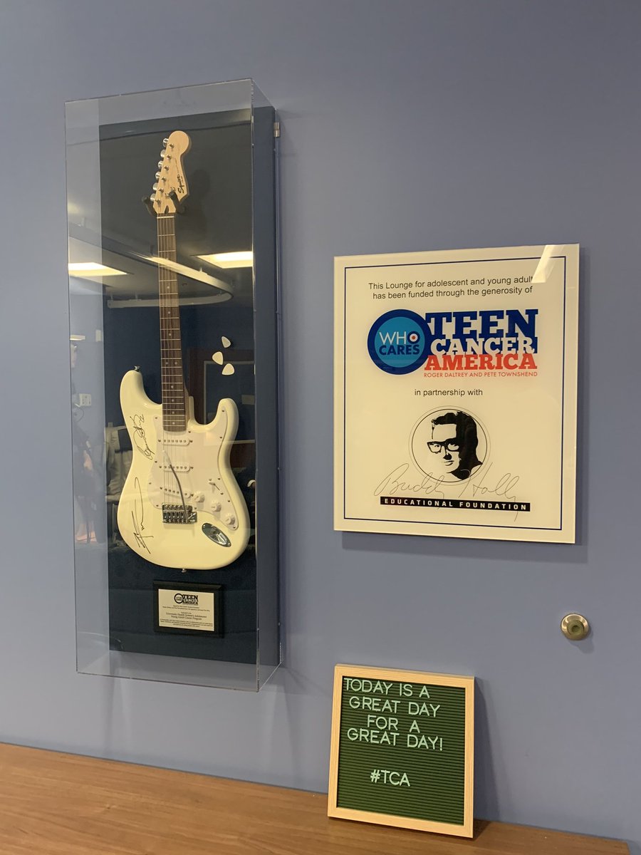 TeenCancerUSA's tweet photo. Today, Teen Cancer America, with support from the Buddy Holly Educational Foundation launched the Adolescent and Young Adult Cancer Program and lounge space at University Hospital in San Antonio, TX!
#ayacancer #teencanceramerica #uthealth #universityhealthsystem #buddyholly https://t.co/hUZzb16ABp