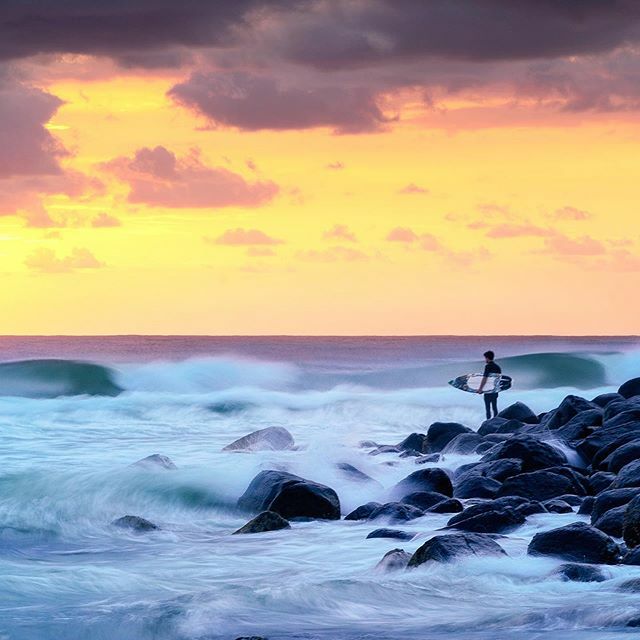 Always pays to wait for the right moment to jump at Burleigh. Sunrise this morning.

@destinationgoldcoast 
<a href="/queensland/">Queensland Australia</a> 
________________________
📷 
Sony 
DJI
Manfrotto 
Lowepro 
________________________
All images available for print.
Collaborations… ift.tt/2lgmB05