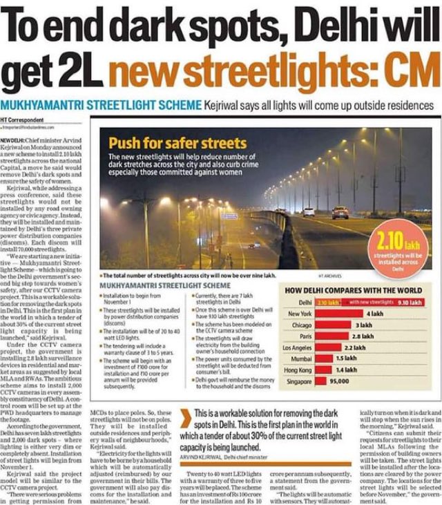 devashishbiswas's tweet image. This is great! 
As the news published, Steet lights went out in kalkaji locality, south delhi locality and since evening till this time its dark all around. 

Seems @ArvindKejriwal bringing DARK NIGHTs to identify and end dark spots.
