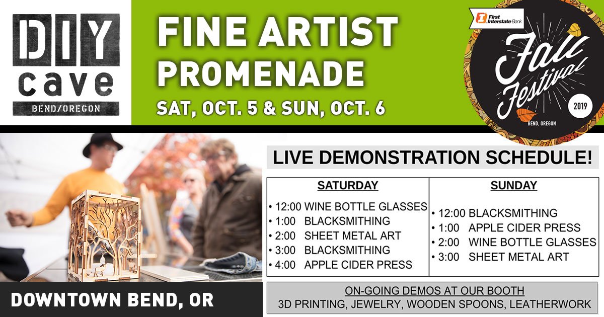 bendfallfest's tweet image. Don't miss the @DIYcave Fine Artist Promenade at the First Interstate Bank Bend Fall Festival in downtown Bend, happening Oct. 4-6th! Saturday &amp;amp; Sunday, stroll down Wall Street to view a robust display of fine arts and crafts! &amp;gt;&amp;gt;&amp;gt; bit.ly/Fall-Fest-Fine…