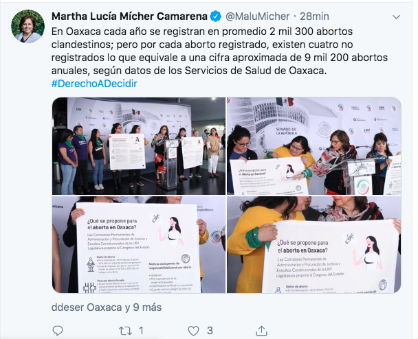 CarlosLeal's tweet photo. Hoy las #TrapoVerde, con información falsa y medios de comunicación vendidos, promueven el #aborto.

Se niegan a debatir sin argumentos religiosos! 

#Morena y #MC son ProAborto ☠️

Si eres #ProVida Comenta y RT, que todos se enteren! 

#MexicoEsProVida
#OaxacaEsProvida https://t.co/QggBvEhc2M