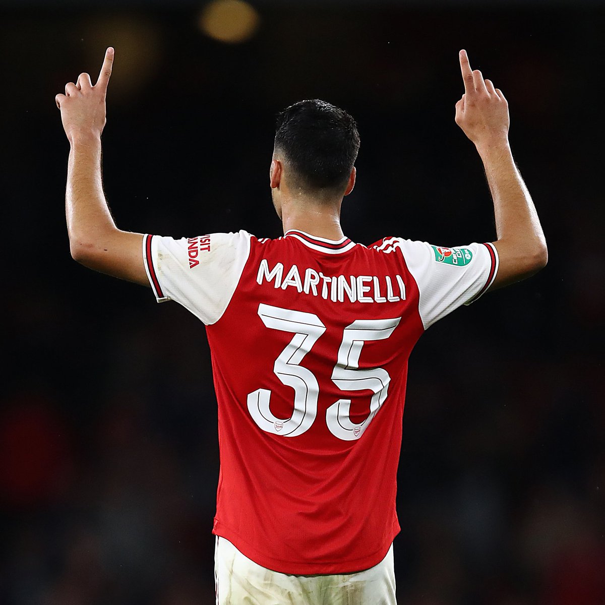 Arsenal's tweet photo. 🇧🇷 M A R T I N E L L I 🇧🇷 https://t.co/ffQrR7yBAB