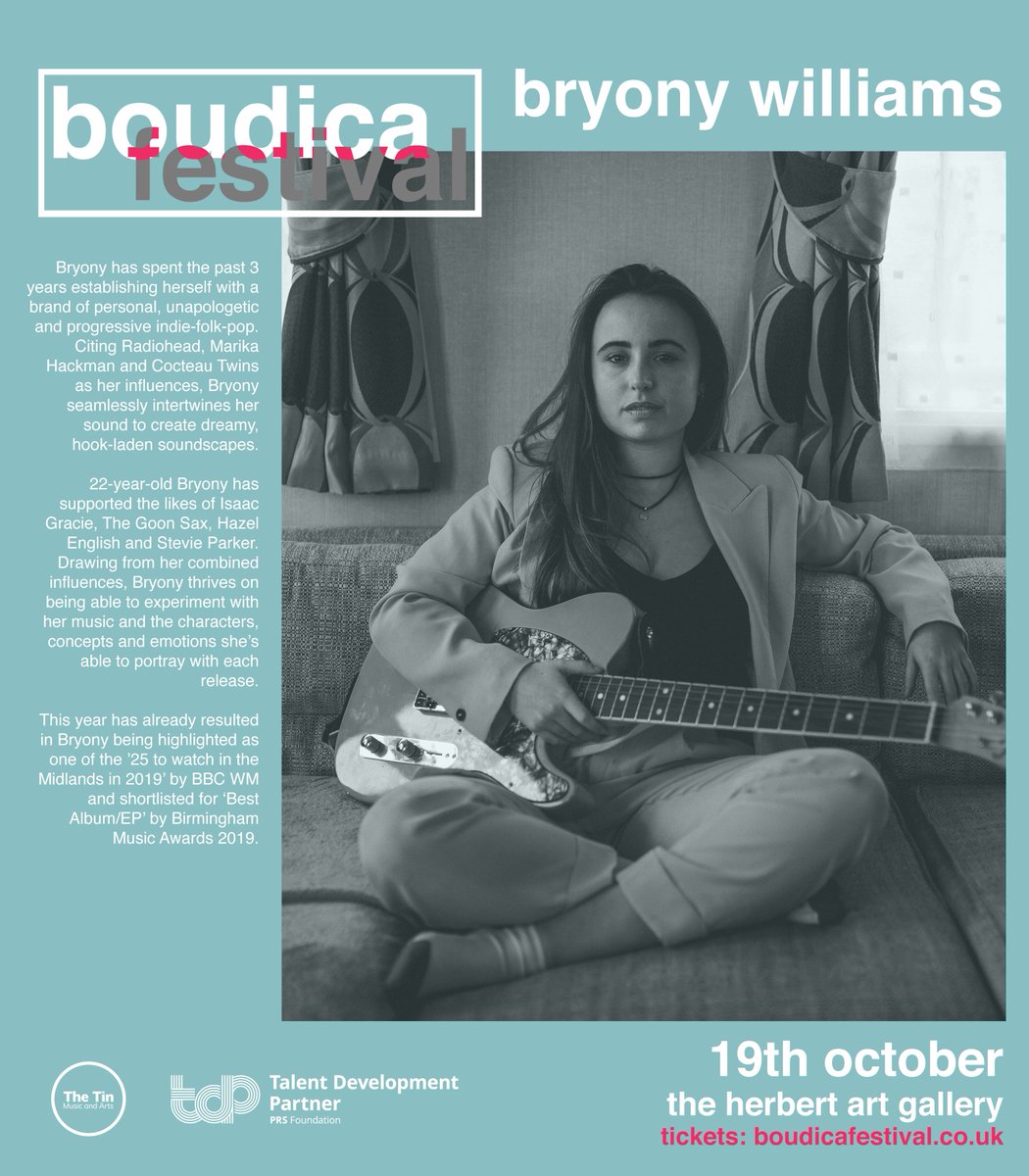 BoudicaFestival's tweet photo. Local acts announcement time part #1! 📢

Our final announcements come from the some of the top up and coming acts in Coventry and Birmingham with @LucyAnneSale, @bryonywmusic and @nyotaaizeidi! 

Advanced tickets onsale now ➡️https://t.co/IeXEQSnah9

#whatsoncov #coventry https://t.co/UxCIoW2mNU