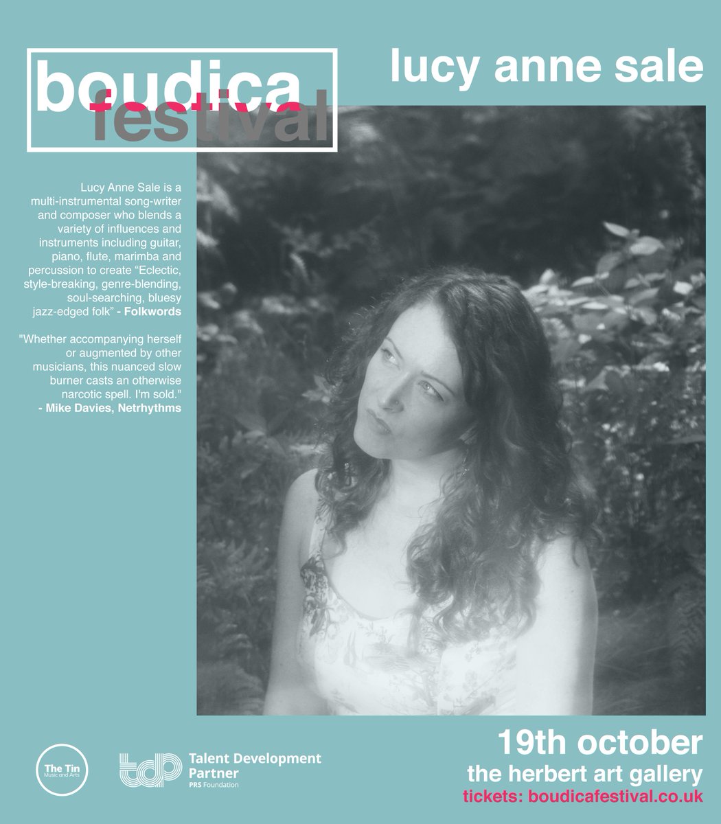 BoudicaFestival's tweet photo. Local acts announcement time part #1! 📢

Our final announcements come from the some of the top up and coming acts in Coventry and Birmingham with @LucyAnneSale, @bryonywmusic and @nyotaaizeidi! 

Advanced tickets onsale now ➡️https://t.co/IeXEQSnah9

#whatsoncov #coventry https://t.co/UxCIoW2mNU