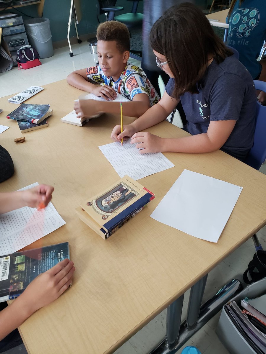 hbryant6th's tweet photo. Mystery Unit of Study book tasting! Students enjoyed a few snacks and had the opportunity to "taste" books of this genre and select their next literature circle book. @jtsdnixa https://t.co/1TLlcqRS8N