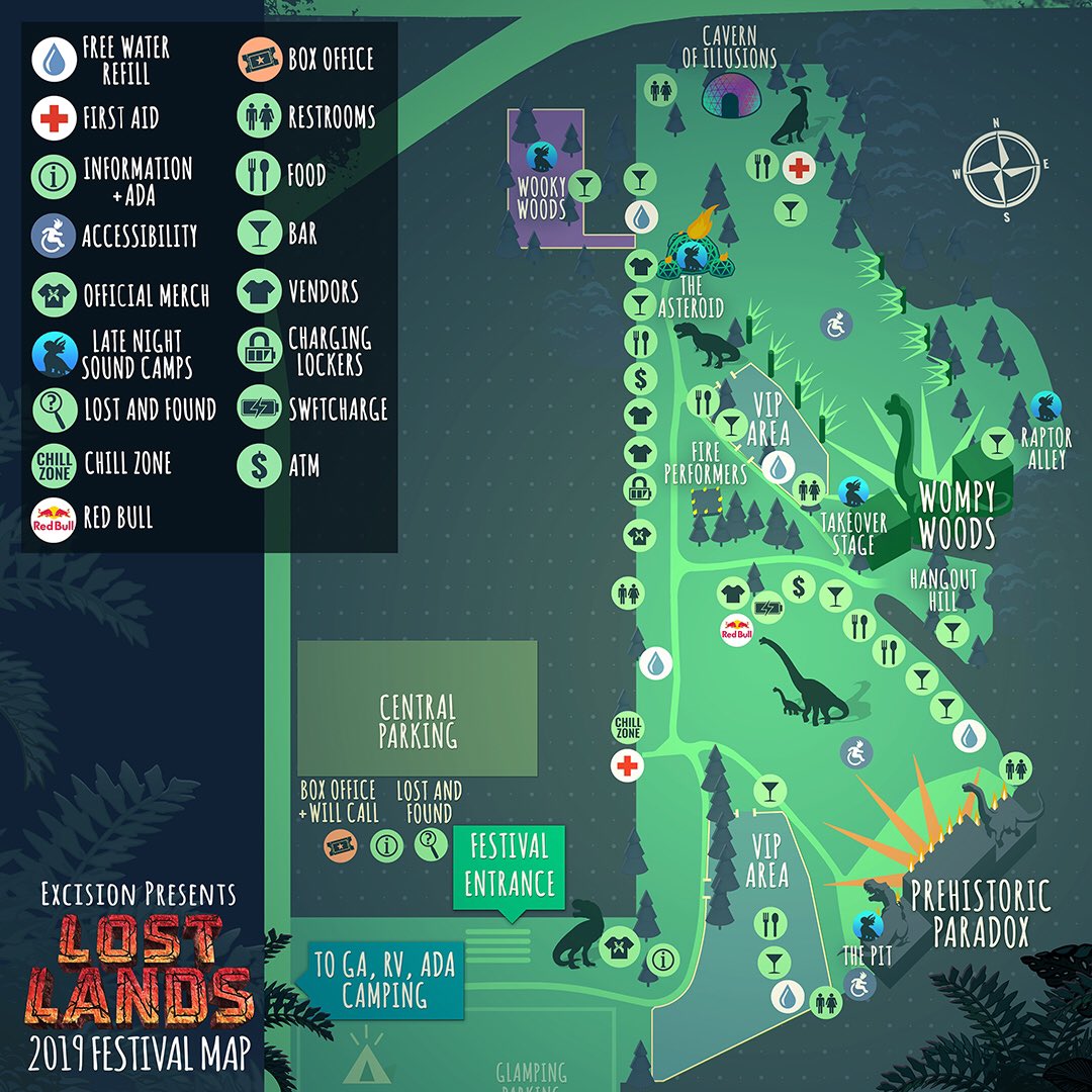 Lost Lands 2019 map