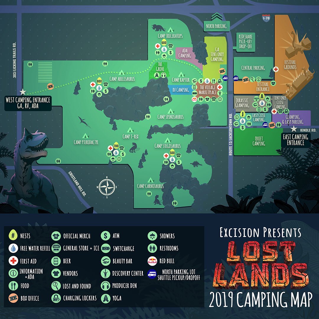 Lost Lands 2019 map