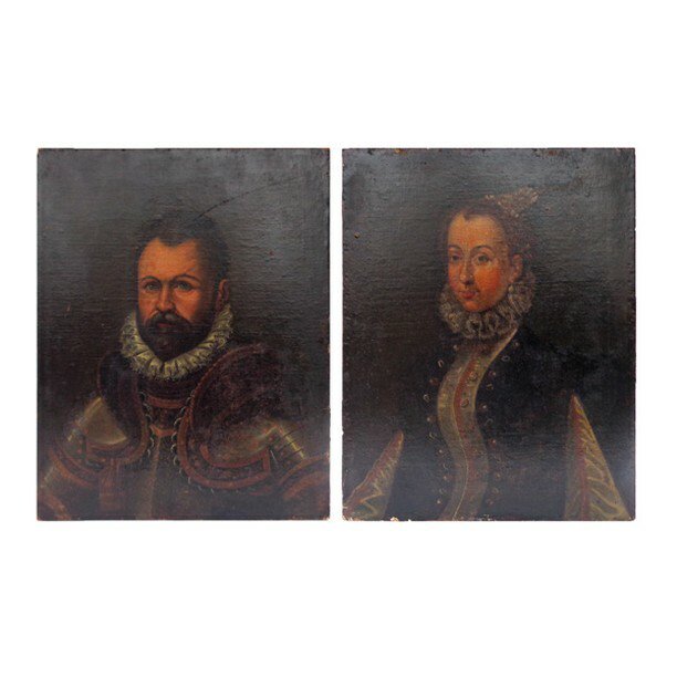 DemolitionDepot's tweet photo. Pair of #oil on #canvas #Portraits of the #rulers of #SchlossHohenaschau in #Germany. Mounted on masonite, may have been trimmed down. Need minor restoration and a cleaning.
.
Item 29055 - https://t.co/WJ0tJkqQIN
.
#antiquestore #antiques #painting #fin… https://t.co/2cnVGHOkQP https://t.co/5Z4wUn5Bt8