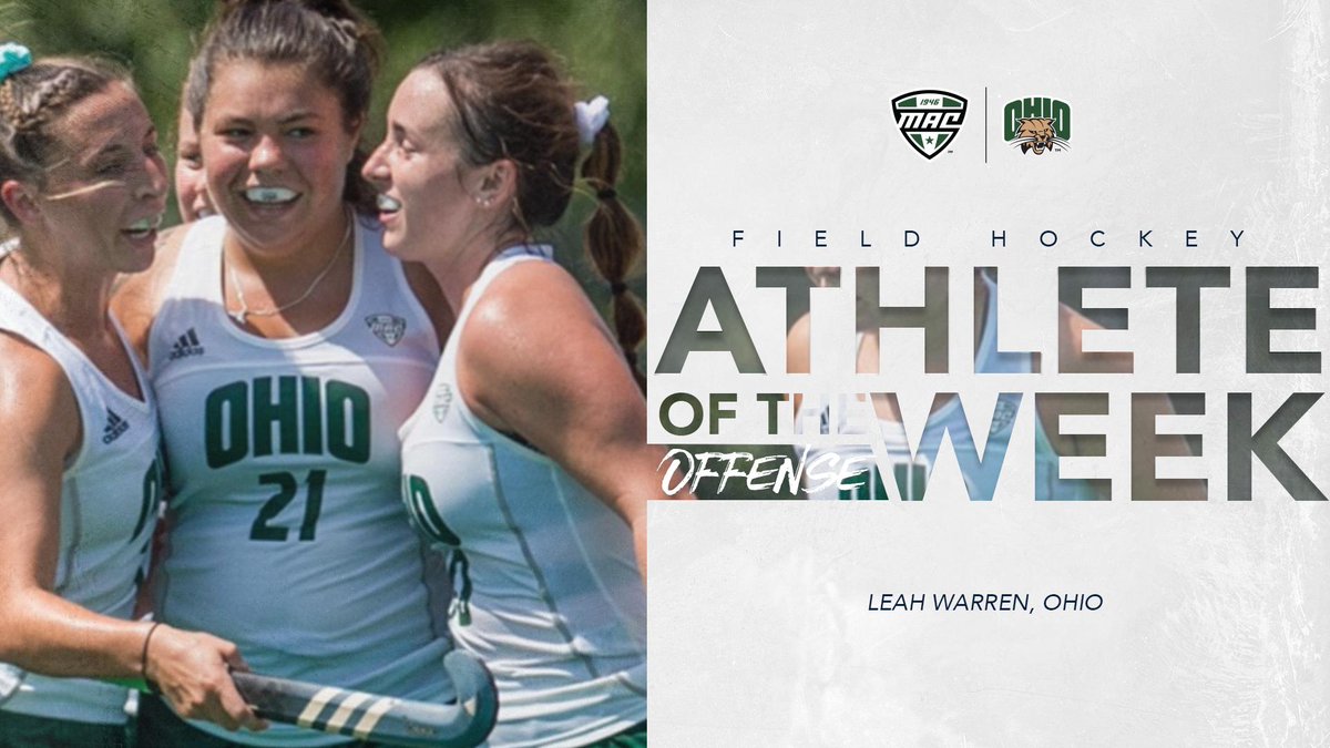MACSports's tweet image. Never count out the Cats 😼

@Leah_warren99 helped @OhioFieldHockey  mount a tremendous comeback in their first conference game. Warren scored her third and fourth goal of the year in a 6-5 win, including the game-winner with 40 seconds left!

#MACtion