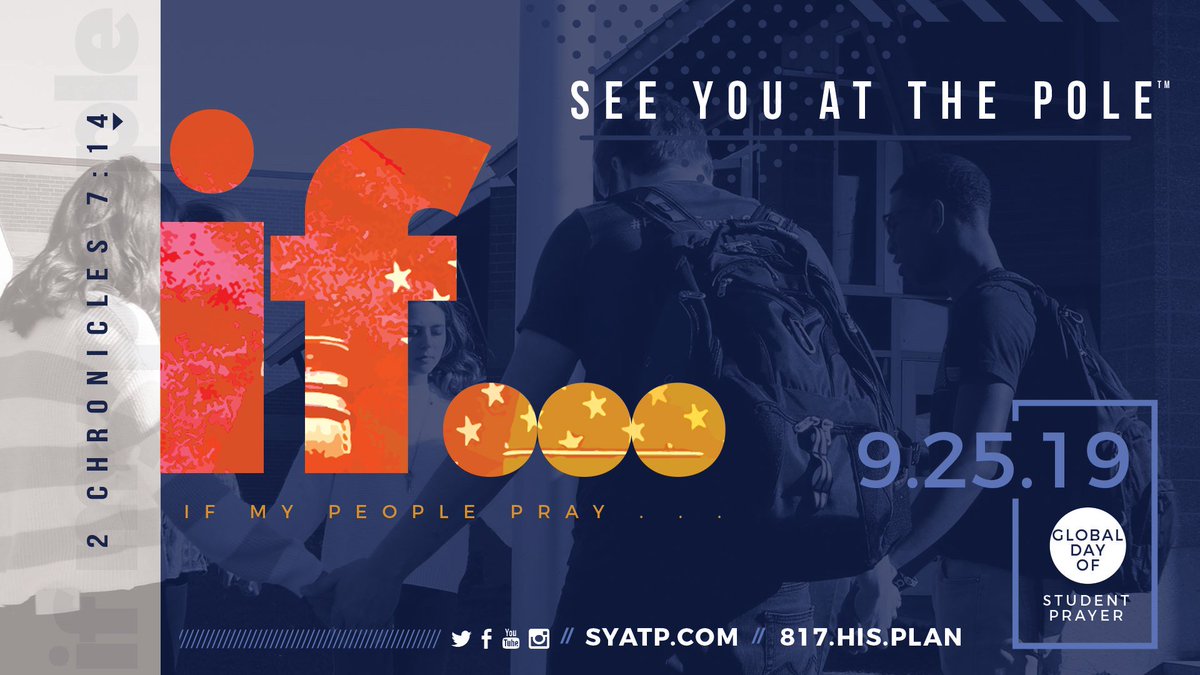 See You At The Pole is this tomorrow! Join together tomorrow morning at your school's flag pole to pray for our nation, schools, teachers &amp; students!🙏🇺🇸