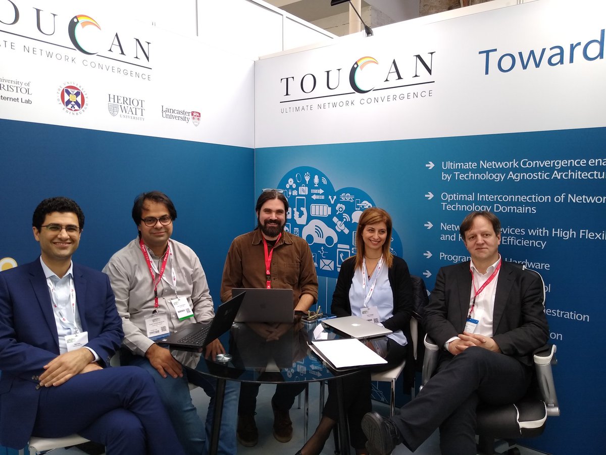 ToucanNetwork's tweet photo. TOUCAN Dream Team @ECOC_Exhibition - our internationally renowned academics revolutionising communication networks. @NetworksBristol @bristol_smart @BristolCSN @BristolUni @LancasterUni @EdinburghUni @HeriotWattUni @EPSRC https://t.co/JgzwfKwyzH