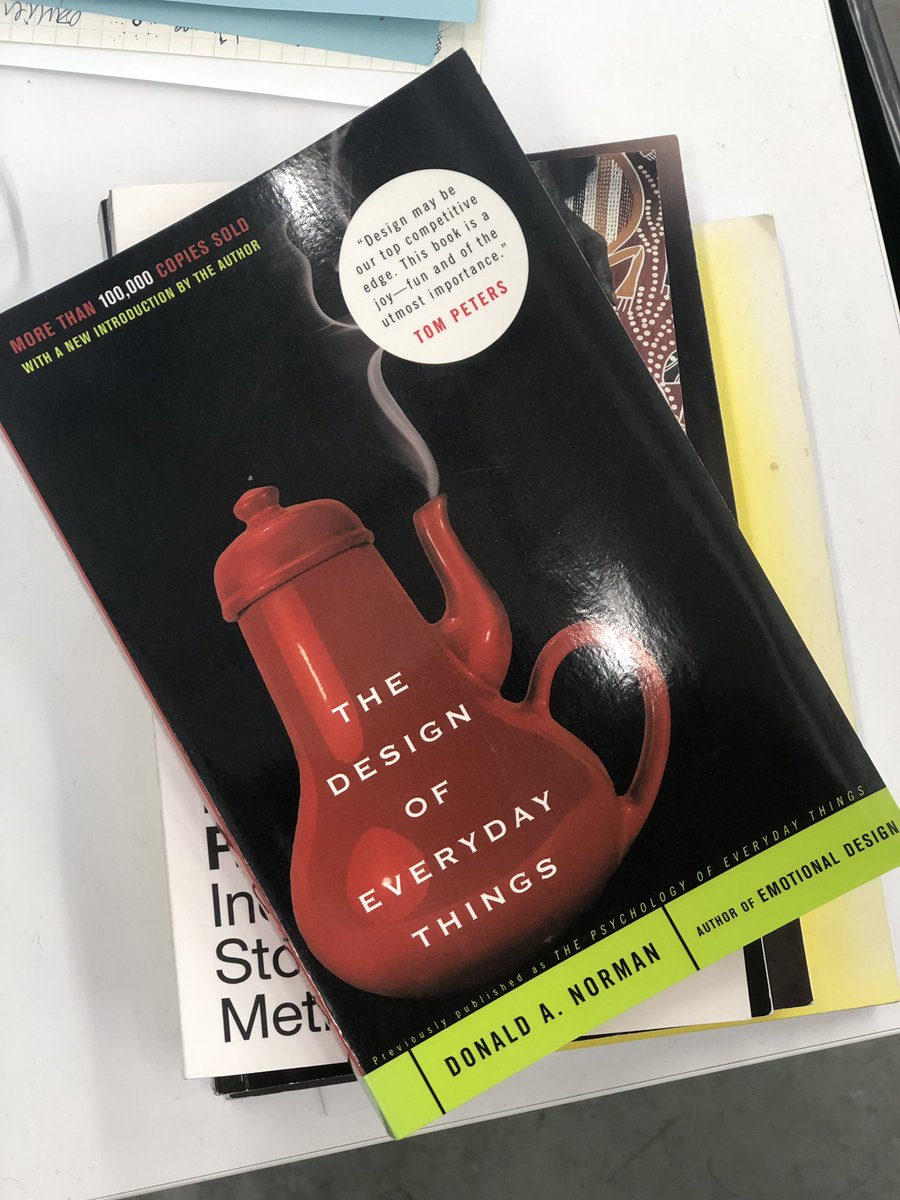 siuhosein's tweet photo. I found a copy of “The Design of Everyday Things” the first day I started working at @BCPSQC (a book found in every design nerd’s library). The book belonged to Doug - which instantly made me feel part of the team. I won’t forget that moment. #BCThanksDoug #DougIsADesignNerd https://t.co/pxy0HaaN4W