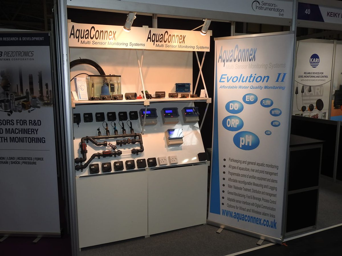 All set up and ready for The Sensors and Instrumentation Live at the NEC tomorrow and Thursday find us in Hall 2, Stand 42  #sensorsshow #aquaculture #watermonitoring #Fisheries