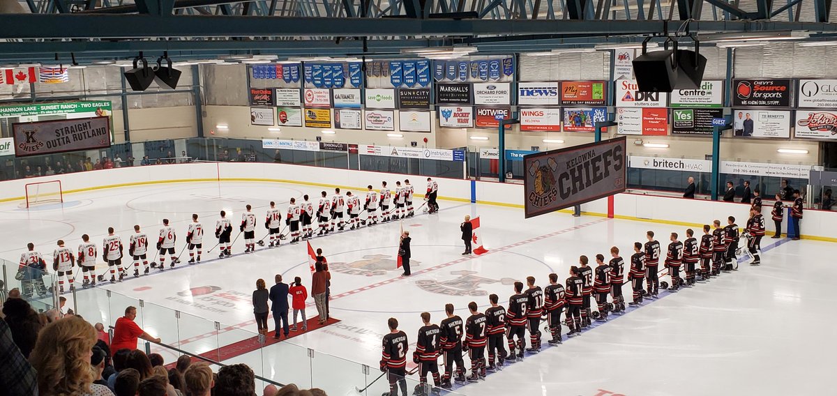 KIJHL's tweet photo. Check out the video highlighting the great tribute the @KelownaChiefs put on for #communityleader and #hockeybuilder Grant Sheridan in their #KIJHL home-opener https://t.co/xLCytpK2ib #RIPGrantSheridan #kijhlhockey @ChaseHeat https://t.co/Rhf3rY8uww