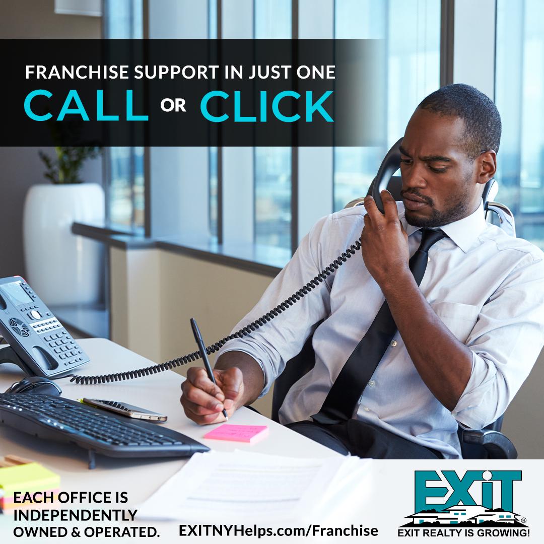 #EXITRealty is here for you! 👏 As a franchise owner, you have immediate access to our renowned #FranchiseSupport team, who can assist you with anything you might need help with, on any day! ✅Learn more about opening a Franchise with #EXITNYMetro at EXITNYHelps.com/Franchise 🏙️