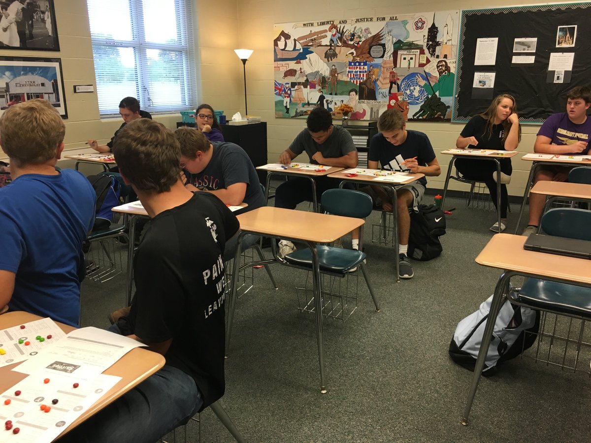 MrsDawnPincumbe's tweet photo. Making important life decisions in our Budget Game in Personal Finance!  #PersonalFinance #Adulting #Skittles #BudgetGame https://t.co/9ZApfaKKDO