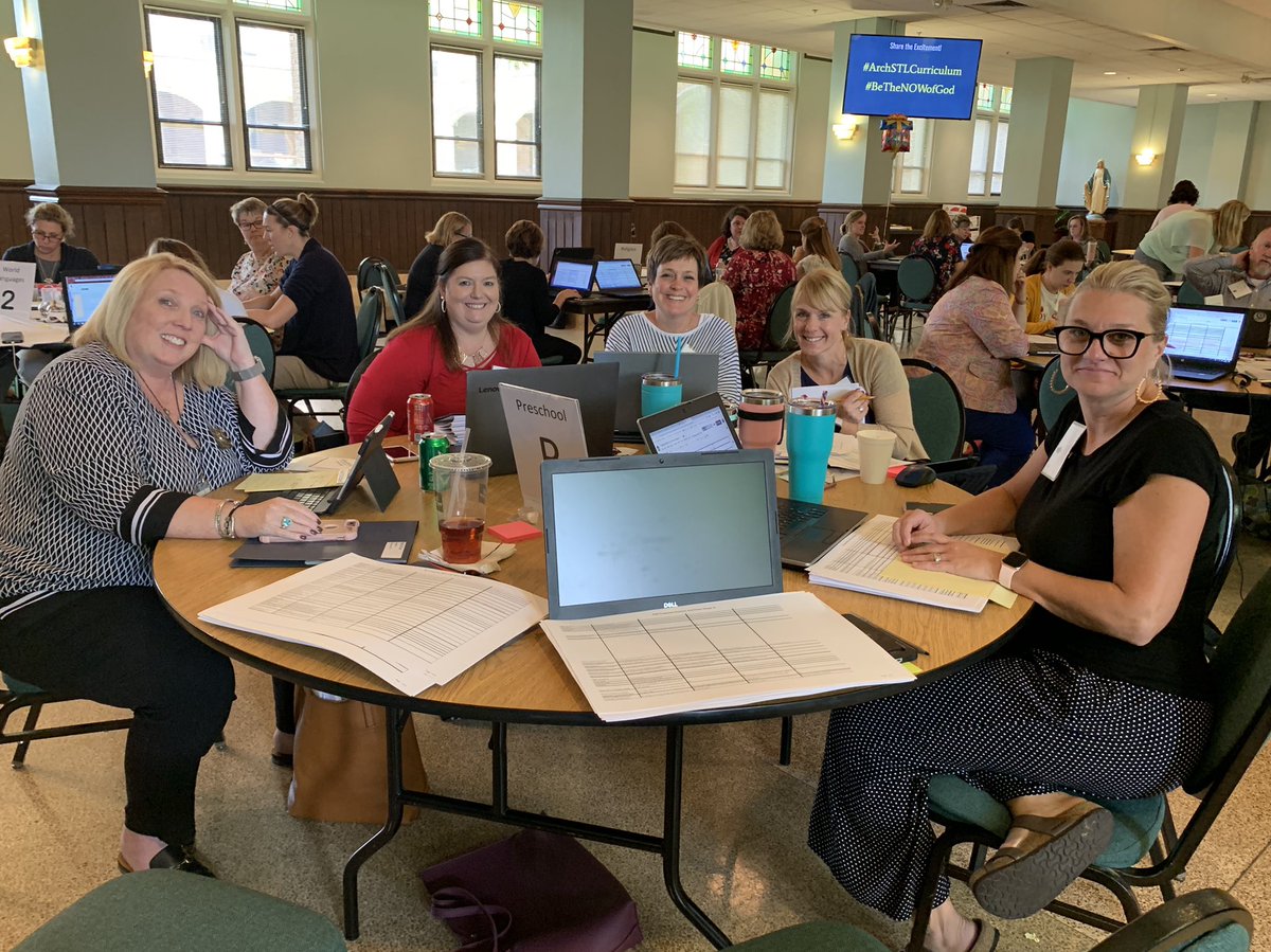 Blessed 2 have <a href="/stlcathschools/">Arch Elem Schools</a> teachers &amp; principals of the <a href="/archstl/">Archdiocese of St. Louis</a> gathering for curriculum writing! #collaboration #STLCatholicEd #ArchSTLCurriculum #BeTheNOWofGod