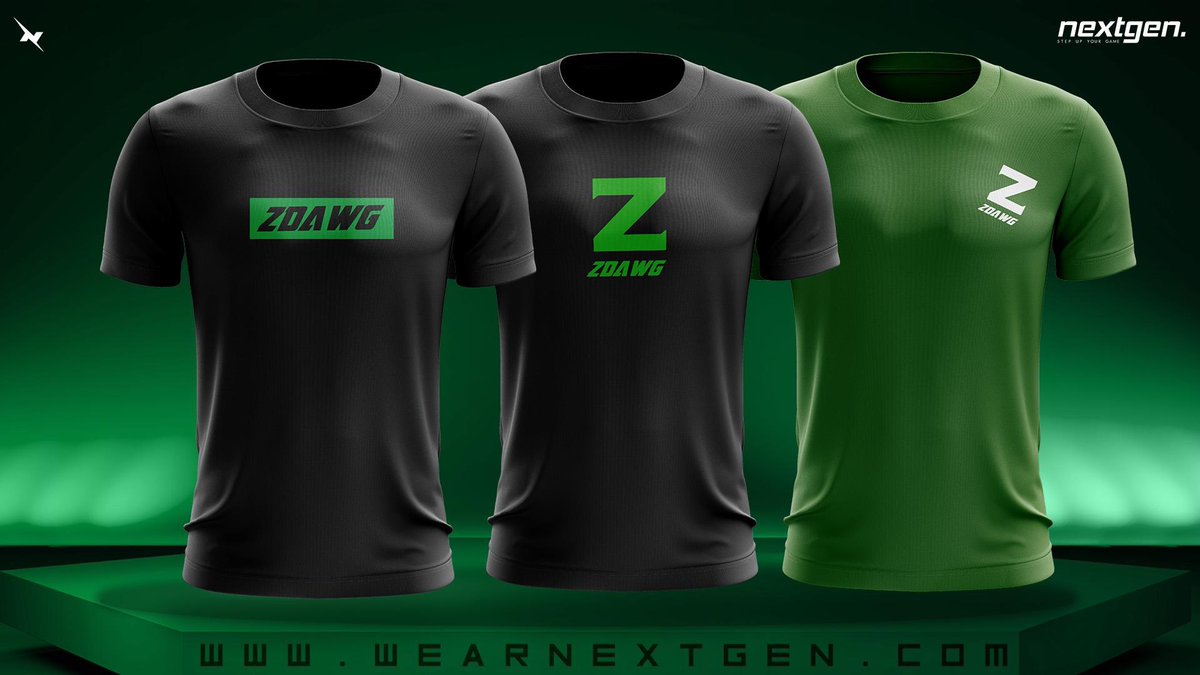 ZdawgYT's tweet photo. I would like to announce that I have launched my own Merch https://t.co/CUrPOTfdTw thanks to my newest sponsor @NextGenGear for setting it up! Make sure to use Code “Zdawg” at Checkout to save 10% and send me proof for a RT and a Follow! If you support me I’ll support you back! https://t.co/mNy9U0OmD8