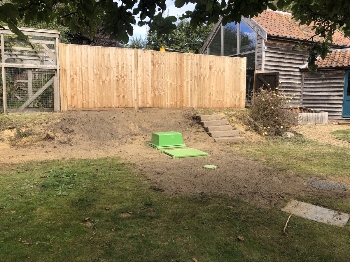 Installation of a 12 person sewage treatment plant for Norfolk County Council.  #sewage #norfolk