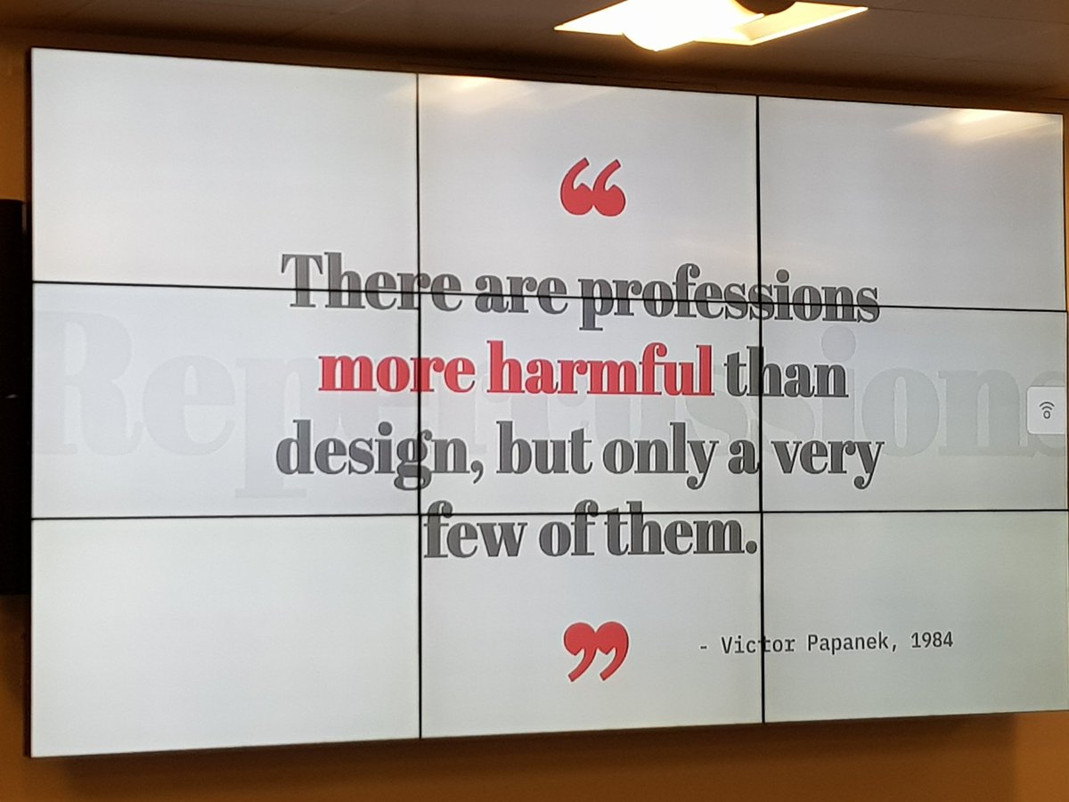 ixdadublin's tweet photo. Great quote by Victor Papanek @BillFogarty #IxDD #IxDDD https://t.co/MgHvGCy1c4