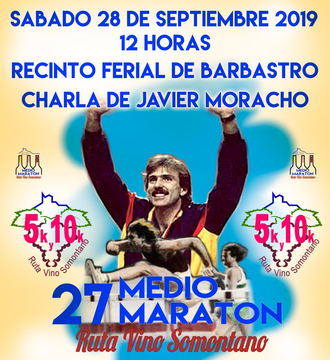 CABarbastro's tweet photo. Y el sábado en la FERMA a las 12:00 Javier Moracho el mejor pasador de vallas Español de todos los tiempos nos contará sus vivencias en el mundo del atletismo.
No te lo puedes perder.
#OrgullodeClub  #OrgullodelCABJuliánMairal https://t.co/5Zvo6Pbx7e