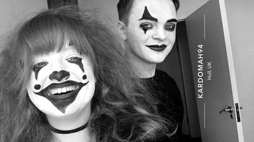 Elle_M_Davidson's tweet photo. Just love these pics of @NYTofGB 's #lexstephenson & @onesmallpumpkin in The Trial @Kardomah94 π @SMCPerfArts @edcotton97 @HumberFilmCom #theatre #clowns #drama #comedy https://t.co/Uwj7NtwO0f