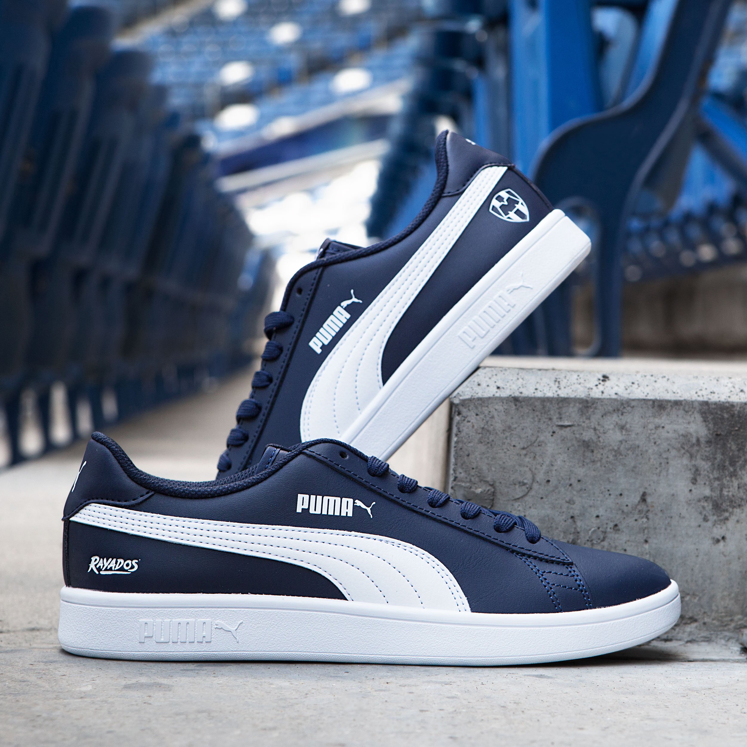 Tenis sales puma rayados