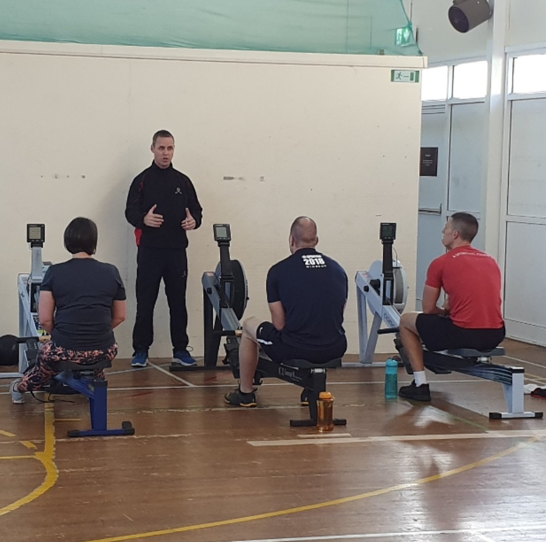 Armyrowingclub's tweet photo. Army Rowers, alongside rowers from the @RAF_Rowing_Club have been the first to attend a new and bespoke @BritishRowing
UK Armed Forces Master Trainer Course to enable them to deliver the new UKAF Go Row Indoor Rowing Workshop. 

Find out more here 👇
https://t.co/AKH3yXcoCh https://t.co/wHAswdFM1f