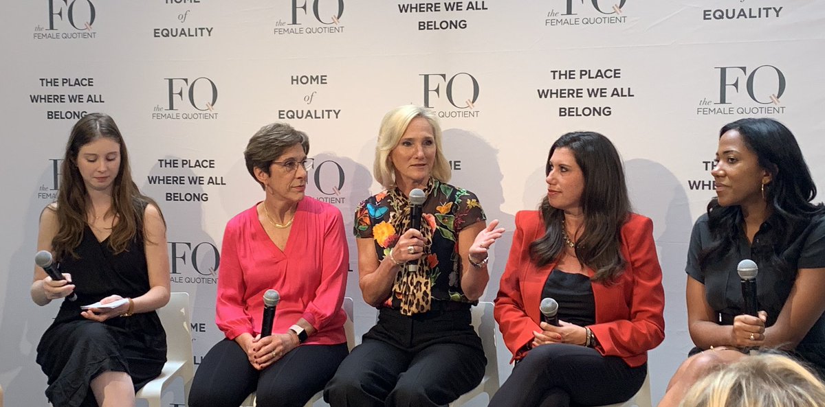 When it comes to the importance of elevating and empowering women as a senior leader, @Viacom’s Karen Phillips says “you’re only as good as the woman who follows you” #FQLounge