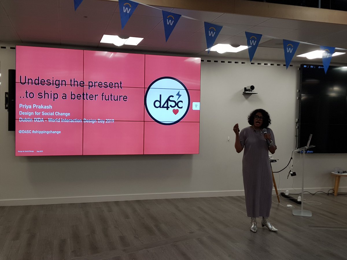 ixdadublin's tweet photo. Our final speaker tonight is @priyascape @D4SC #IxDD #IxDDD https://t.co/16fmDcpfCz