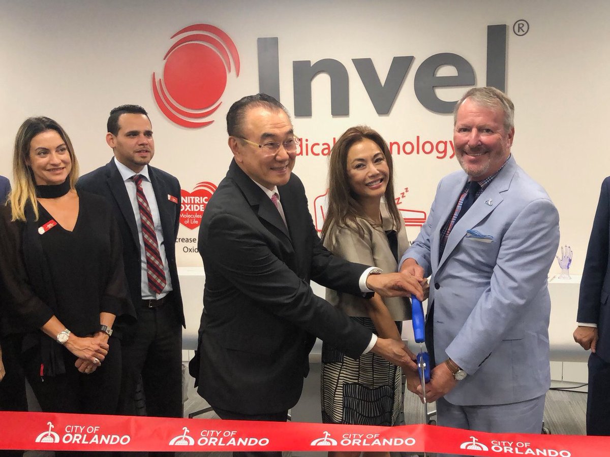 orlandomayor's tweet photo. Today we cut the ribbon on @InvelNA's new headquarters, showcasing how the companies and careers of the future are coming to our city. Invel makes infrared-based clothing and has moved its office from Brazil to @LearnLakeNona. https://t.co/2LYDb3CBJz
