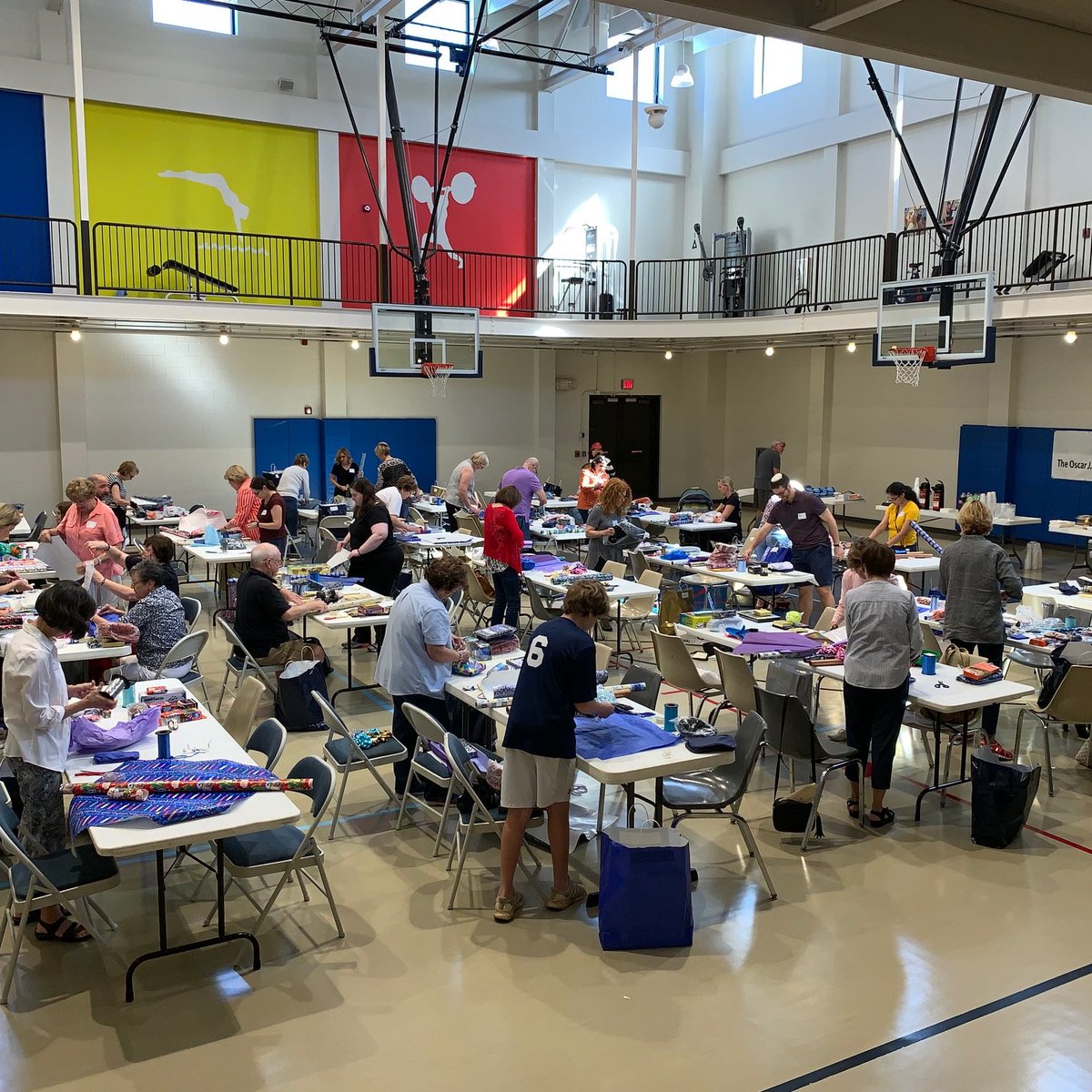 Thanks to all our volunteers, we were able to wrap hundreds of presents for the <a href="/OJTolmasTrust/">O.J. Tolmas Trust</a> Hanukkah Wrap-a-thon!  #JCRS #MetairieJCC