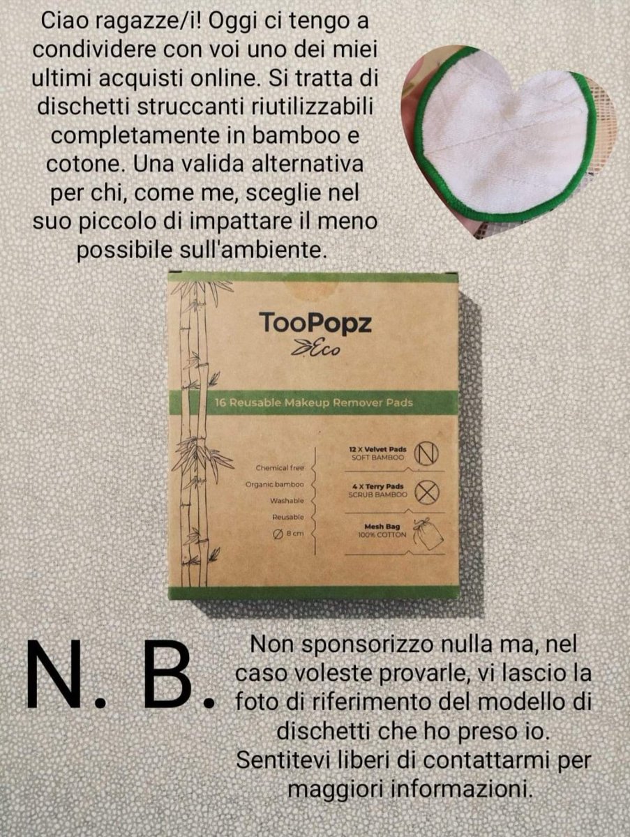 MiriamBrunoBlog's tweet photo. #toopopz #alternative #veg #makeup #reusable #eco #bamboo #cotton #organic #remover #pads #love #ecofriendly https://t.co/I8lTyqmgbf