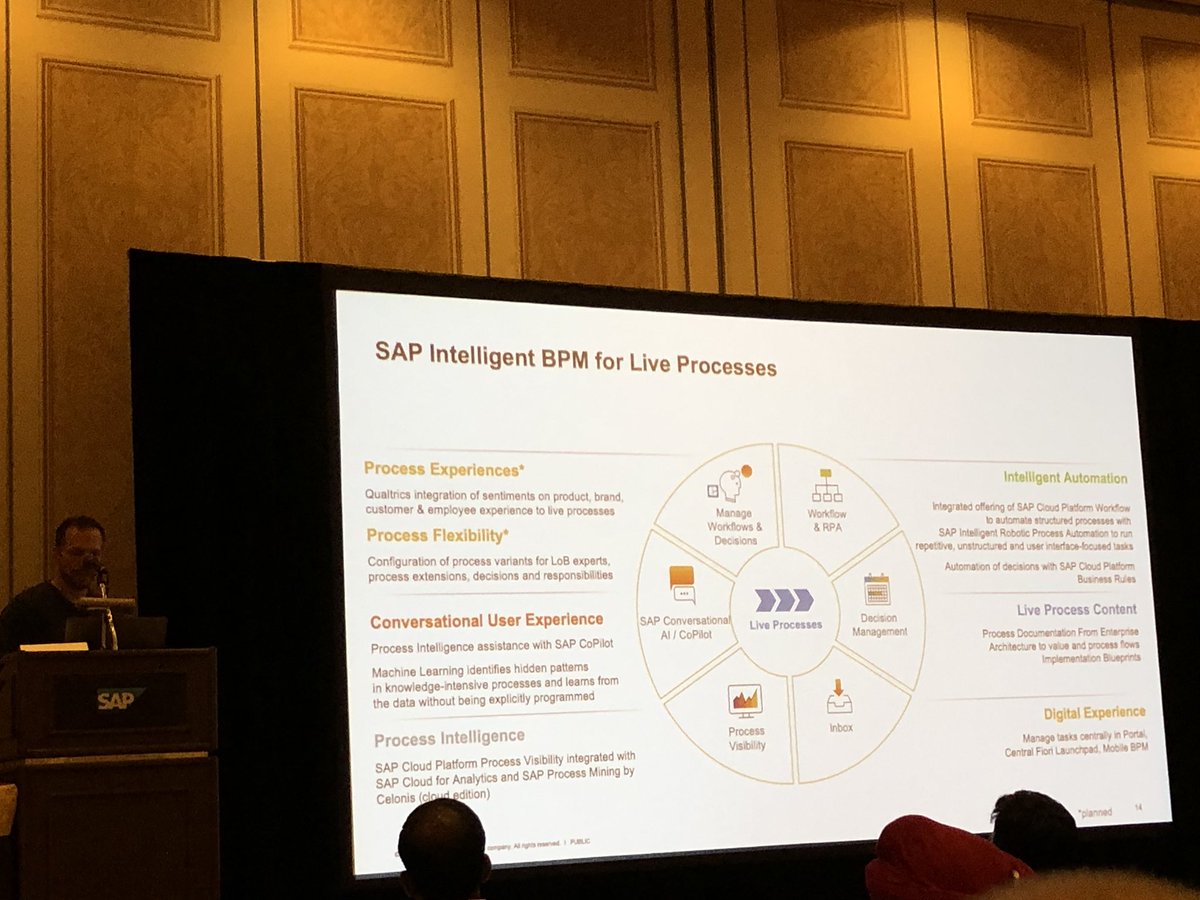 s_schluchter's tweet image. @haraldschubert introducing SAP Intelligent Business Process Management @SAPTechEd ‼️ “...a family of services to improve business process experiences with intelligent automation” @sapcp #workflow #businessrules #processvisibility #IntelligentBPM help.sap.com/doc/a11bb569b6…