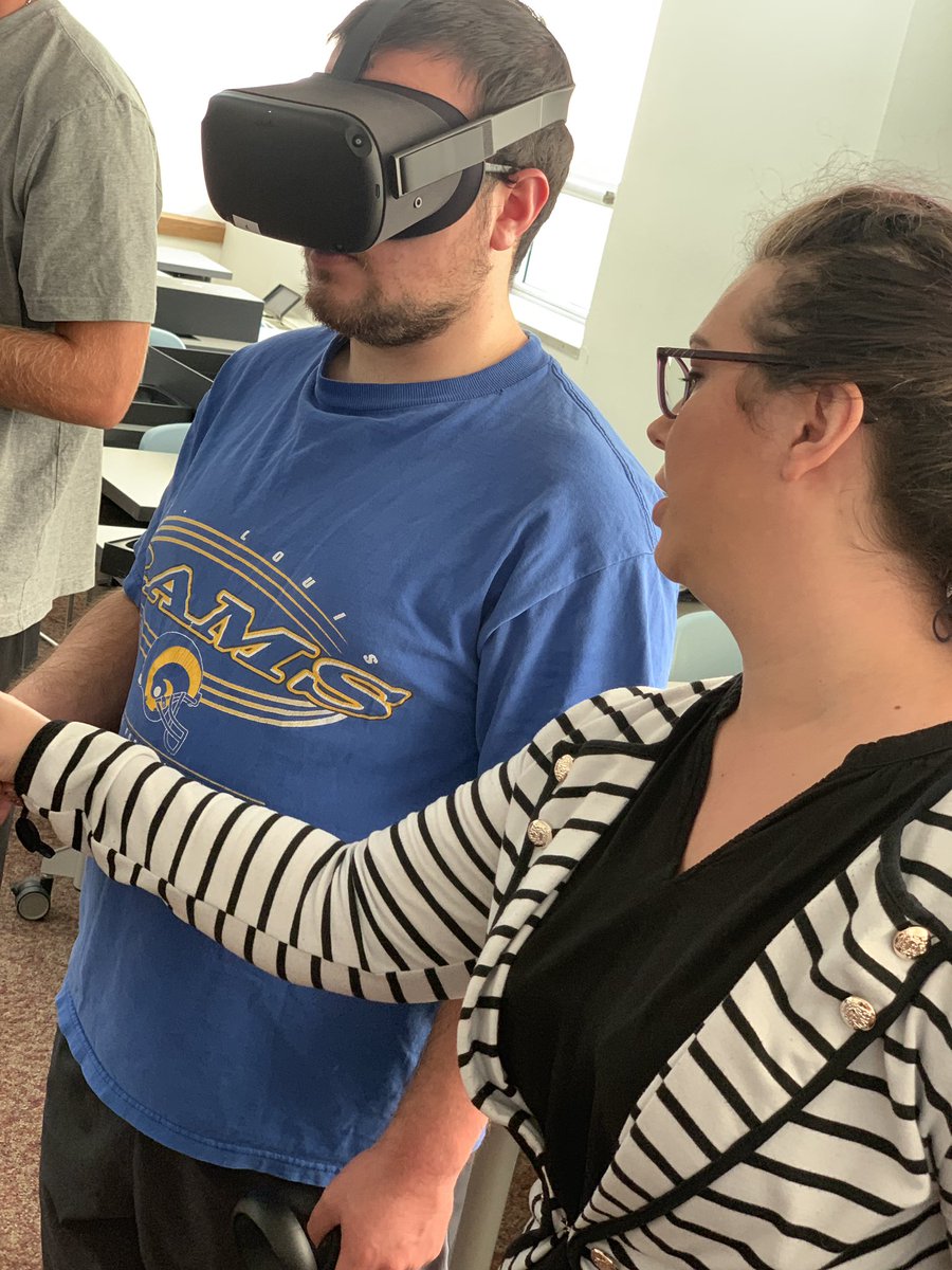 For anyone wondering what <a href="/MaryvilleLDT/">Maryville University DLX</a> does all day, we take great pride in implementing and facilitating innovative learning processes and opportunities for our students here at <a href="/MaryvilleU/">Maryville University</a>! <a href="/oculus/">Oculus 👉 Meta Quest</a> 
#VR #AR #DigitalWorld #GreatDayToBeASaint #SaintsNation #InnovativeLearning