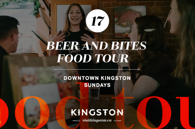 #17 of #25 things to do in Kingston this September: Beer and Bites Food Tour (<a href="/KtownFoodTours/">KingstonFoodTours</a>) bit.ly/2NkJoTZ #VisitKingston #FreshMadeDaily #YGK