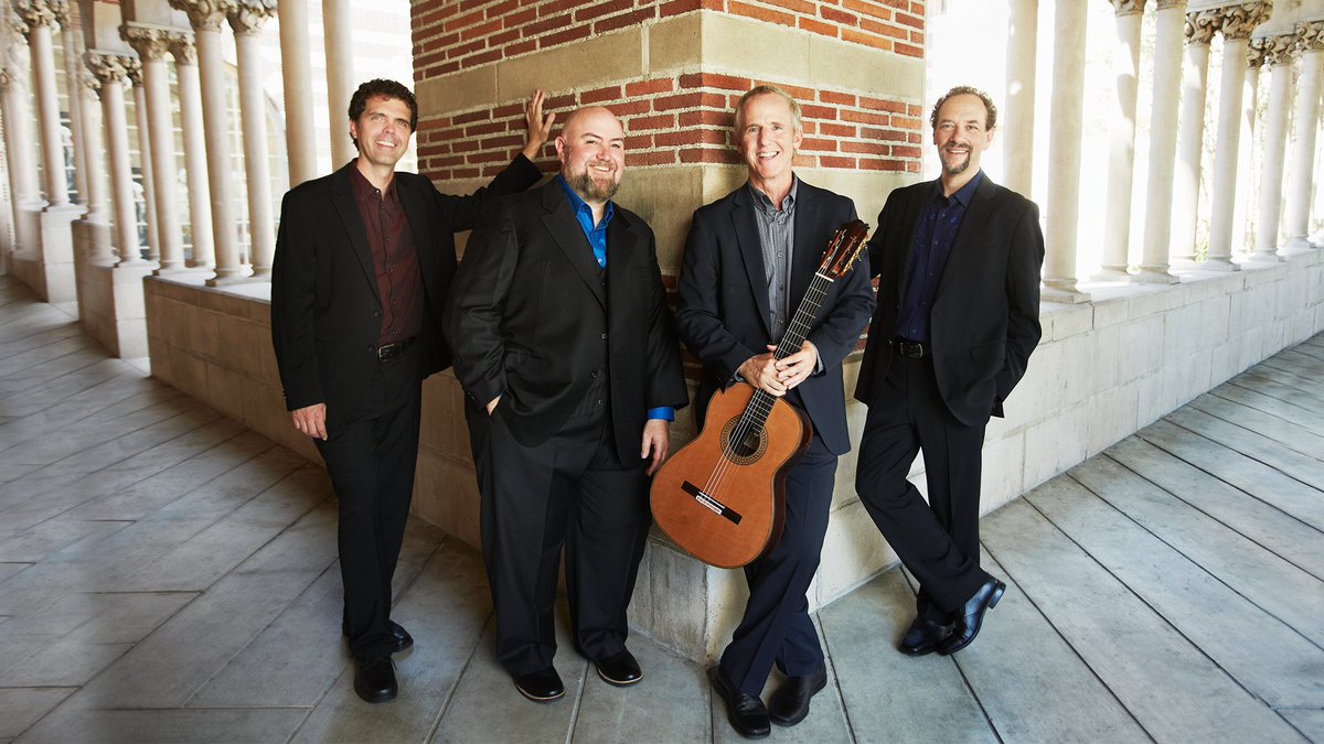 HancherUI's tweet image. Hey Hawkeyes! The Grammy-winning @LAGQ is joining us tomorrow for a night filled with incredible music! Check out details at hancher.uiowa.edu/2019-20/LAGQ

Student tickets are available for $10 online or at the box office!

#LosAngelesGuitarQuartet #UIowa #AmericanGuitarMasters