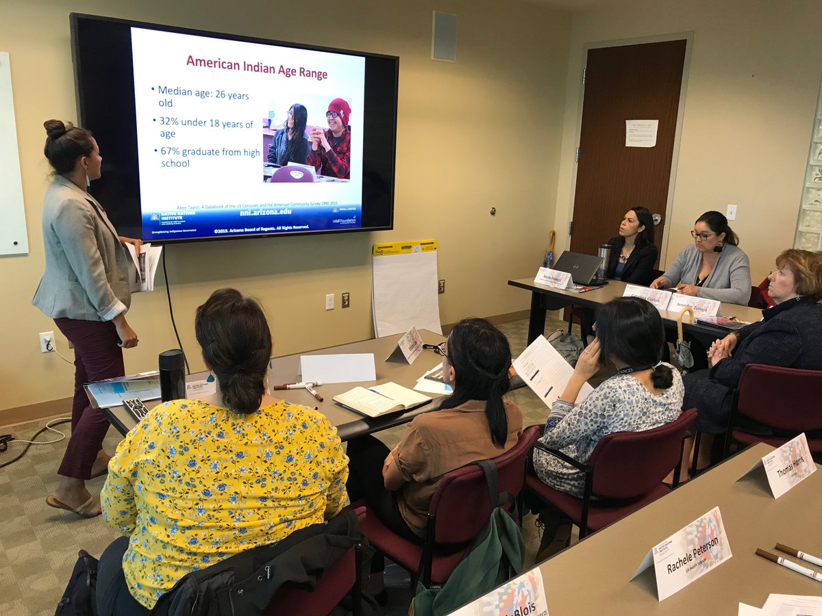 We're excited to be hosting University of Arizona staff members at the 'Native Know-How: Understanding How to Work (or Partner) with Native Nations' workshop

Thank you all for the great turnout and your questions!
#NNI #StrengtheningIndigenousGovernance #NativeNationRebuilding