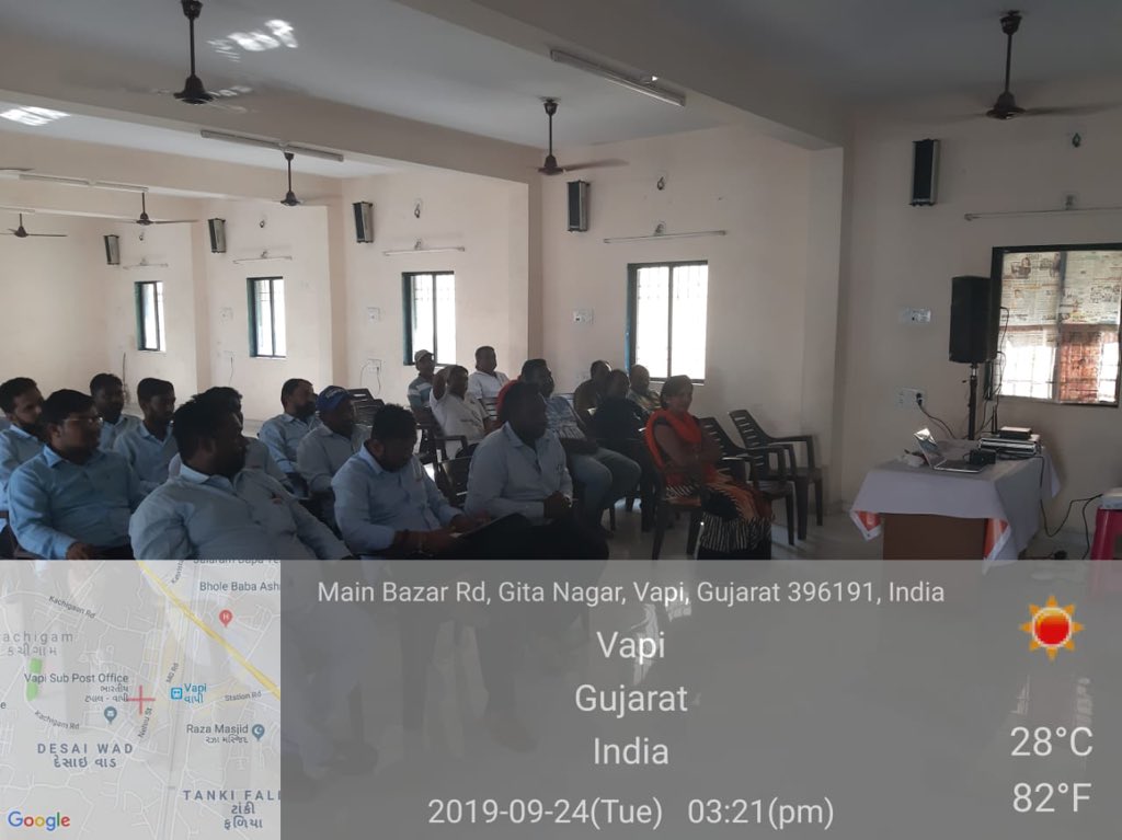 mkrishna3110's tweet photo. The @kam_foundation team conducted, @nskfdc designed workshop on the #mannual Scavenging Act 2013 at 3 #Municipal councils : #Navsari
#Valsad & #Vapi https://t.co/6QwTBMltsP