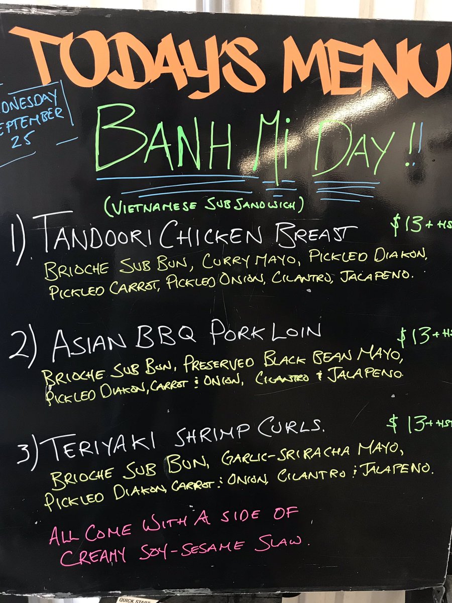 It’s what’s for lunch tomorrow. 
We ran out of this in record time last week so we upped our stock and we will hopefully feed you all lunch tomorrow. 
Queen&amp;O’Connor 11:30