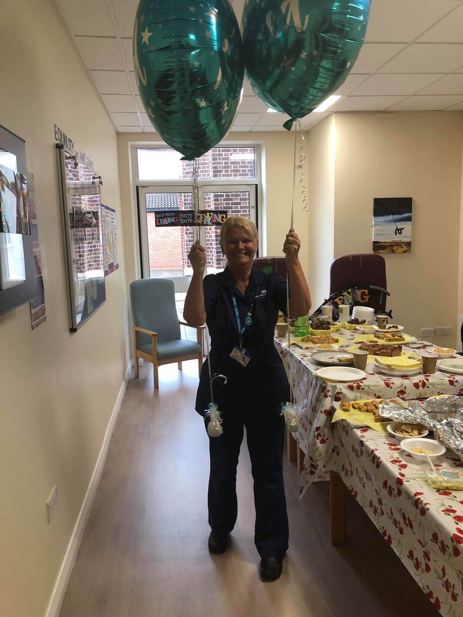 2Tdau's tweet photo. @INRU3Stroke1 very sad to see Sue Salisbury retire today, after 43 years service! We’re all going to miss you.  ‘Enjoy your retirement’🙌🏼👍🏼&amp; have fun🥳 https://t.co/MUzHQFEg1z